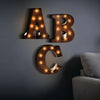 Image of LED Metal Number Lights Free Standing Hanging Marquee Event Party D?cor Number 0