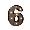Image of LED Metal Number Lights Free Standing Hanging Marquee Event Party D?cor Number 6