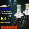 Image of 4 Side Cree 160W 16000LM LED Car Headlight H4 High Low Beam Replace Xenon HID