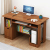 Image of Computer Desk Office Laptop Table Home Study Workstation Storage Cabinet Shelves