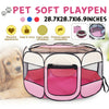 Image of 8 Panel Pet Playpen Puppy Dog Cat Pen Soft Crate Cage Enclosure Tent Portable