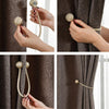 Image of PK1/PK2 Holdbacks MN Tie Backs Buckle Clips Magnetic Ball Home Curtain Tiebacks