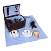 Image of Deluxe 2 Person Picnic Basket Set Outdoor Corporate Blanket Park Trip