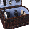 Image of Deluxe 2 Person Picnic Basket Set Outdoor Corporate Blanket Park Trip
