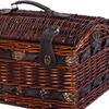 Image of Deluxe 2 Person Picnic Basket Set Outdoor Corporate Blanket Park Trip