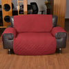 Image of 1 Seater Couch Sofa Cover Removable Quilted Slipcover Pet Kids Protector With Strap
