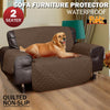 Image of 2 Seater Couch Sofa Cover Removable Quilted Slipcover Pet Kids Protector With Strap