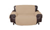 Image of Dreamz 3 Seater Sofa Covers Quilted Couch Lounge Protectors Slipcovers Khaki