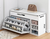 Image of 3 Tiers Shoe Rack Storage Stool Shoe Rack Cabinet Shelf Organizer Storage Bench