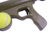 Image of Dog Tennis Ball Gun Launcher With 2 Squeaky Balls Pet Play Fetch Throw Outdoor Toy