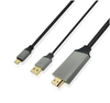 Image of USB 3 In 1 Type C To HDMI Cable With USB Power Charging