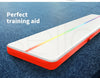 Image of 4x1M Inflatable Air Track Mat Tumbling Pump Floor Home Gymnastics Gym in Red