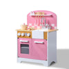 Image of Bopeep Kids Wooden Kitchen Pretend Play Set Children Cooking Toy Cookware Chef