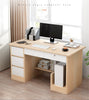 Image of Computer Laptop Desk Writing Study Table Desktop 120cm with Storage Cabinet Storage Shelves