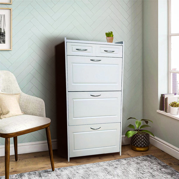 Ekintop Stackable Shoe Rack Storage Organiser Cabinet