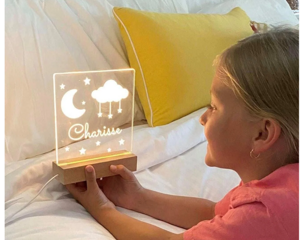 Creative luminous acrylic board DIY memo Acrylic message board light LED night light