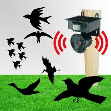 Outdoor Solar PIR Sensor Pest Repeller Animal Repeller Bats Bird Dogs Scarer