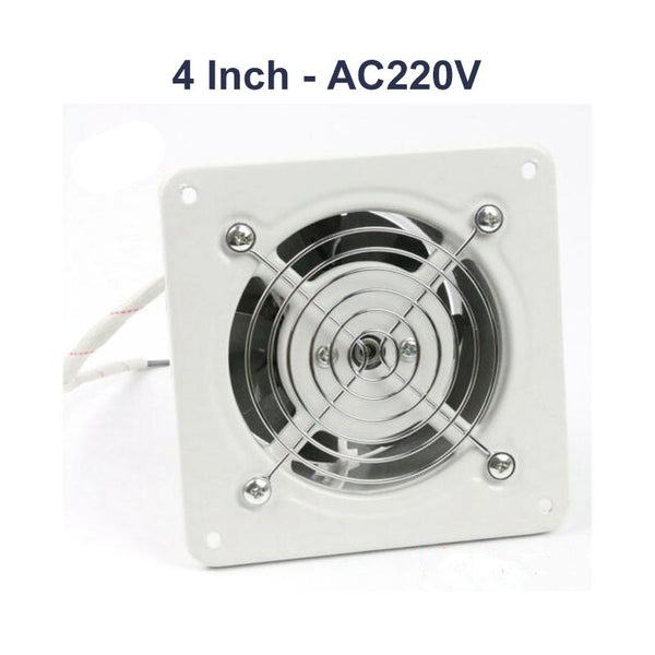 220V 25W 2800r/min 4inch Exhaust Fan Wall Mounted Blower Bathroom Kitchen Air Vent Ventilation Extractor