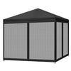 Image of Mountview Pop Up Camping Canopy Tent Gazebo Mesh Side Wall Screen House Black