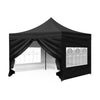 Image of Mountview 3x3M Gazebo Outdoor Pop Up Tent Folding Marquee Camping Canopy Black