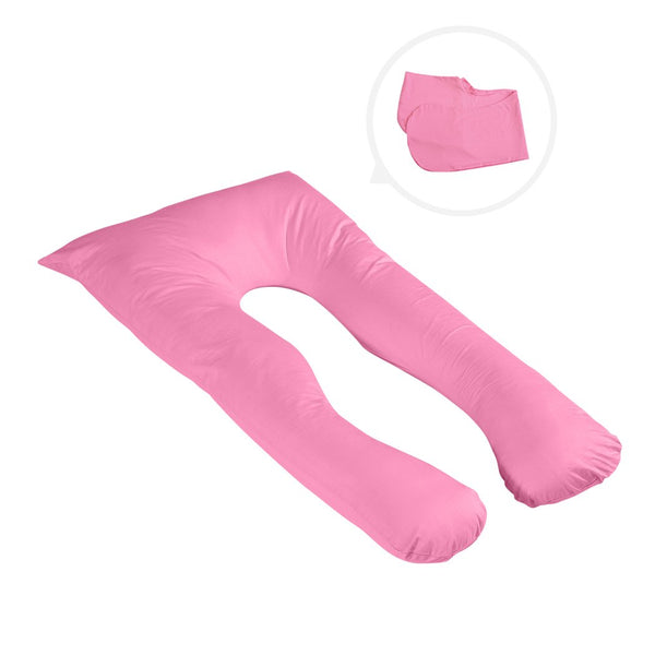 Pink Pregnancy Pillow Cover