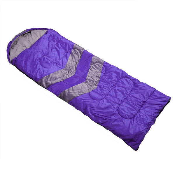 Mountview -20°C Outdoor Camping Thermal Sleeping Bag Envelope Tent Hiking Purple