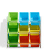 Image of Levede 9 Bin Kids Bookcase Wooden Shelf Bookshelf Toy Organiser Storage Bin Rack