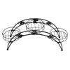 Image of Levede Plant Stand Garden Decor Flower Pot Rack Wrought Iron Arch Shelf Black