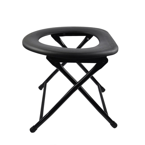 Portable Folding Toilet Black