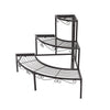 Image of Levede Outdoor Indoor Pot Plant Stand Garden Metal 3 Tier Planter Corner Shelf
