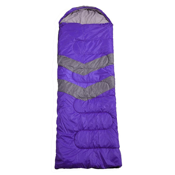 Mountview -20°C Outdoor Camping Thermal Sleeping Bag Envelope Tent Hiking Purple