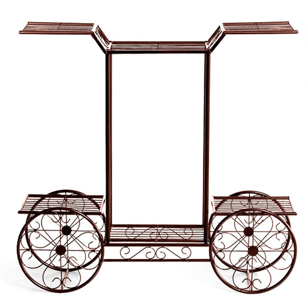 Levede Metal Plant Stand 6 Plant Pots Flower Planter D?cor Corner Shelf Bronze