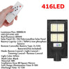 Image of 208/416/624/832LED Solar Powered Wall Street Light PIR Motion Sensor Dimmable Lamp + Remote Control