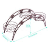 Image of Levede Plant Stand Garden Decor Flower Pot Rack Wrought Iron Arch Shelf Bronze