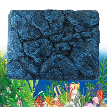 Reptile Aquarium Fish Tank Background 3D Rock Stone Board Plate Decorations 60x45cm