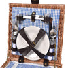 Image of Deluxe 2 Person Picnic Basket Baskets Set Outdoor Corporate Blanket Park Trip