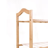 Image of Levede Bamboo Shoe Rack Storage Wooden Organizer Shelf Stand 4 Tiers Layers 70cm