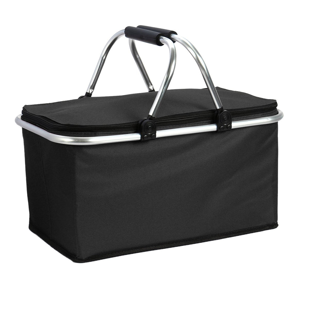 30L Folding Insulated Picnic Bag Storage Basket Bag Box Outdoor Picnic Food Bags
