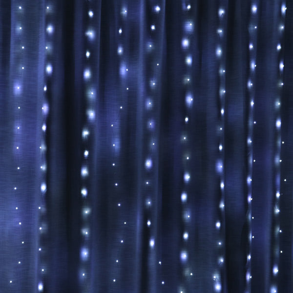 3M*3M USB 300 LED Curtain String Light With 10 Hooks for Outdoor Festival Decor Christmas Wedding DC5V
