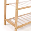 Image of Levede Bamboo Shoe Rack Storage Wooden Organizer Shelf Stand 4 Tiers Layers 70cm