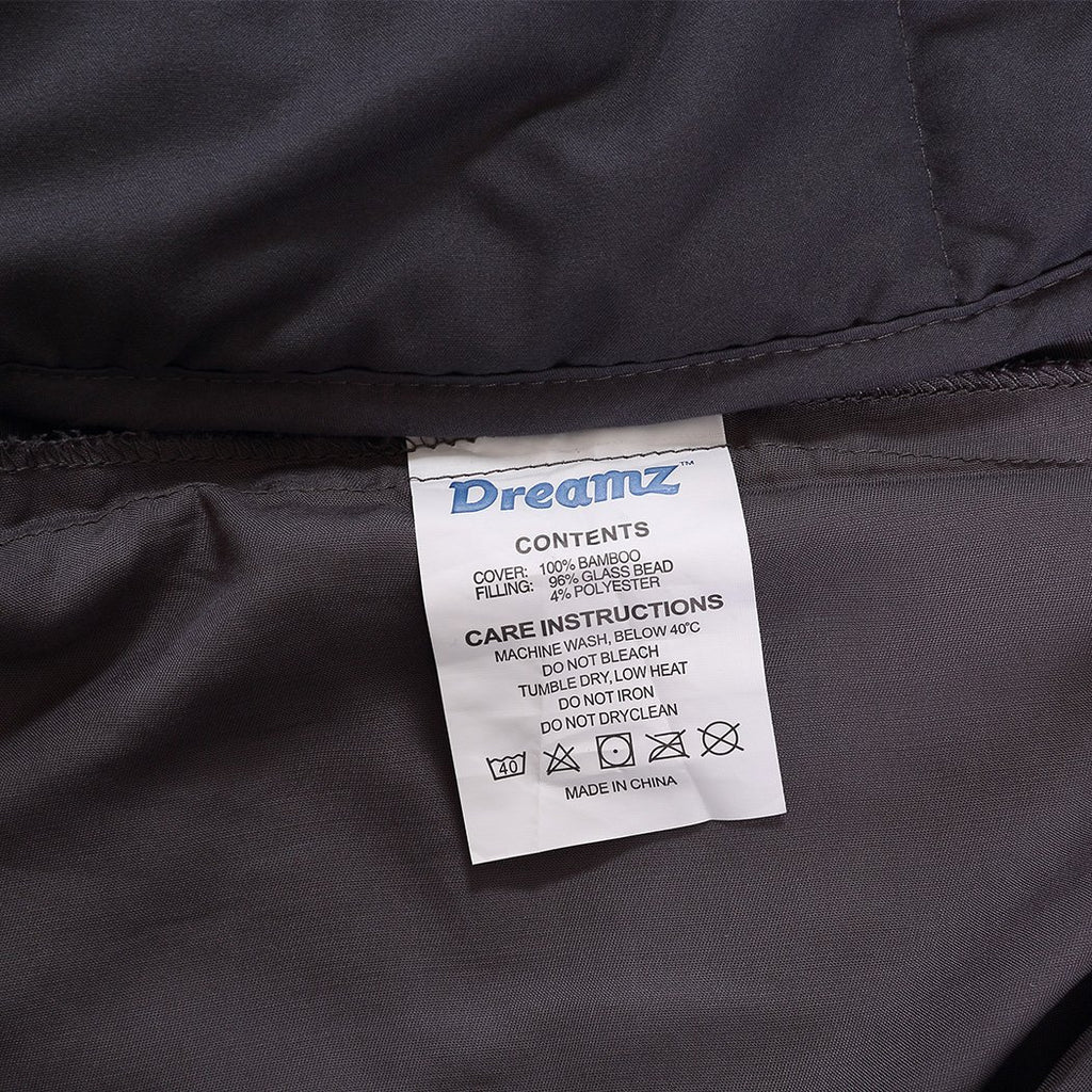 DreamZ Double Dark Grey 11kgs Polyester Weighted Blanket