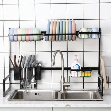 Multifunctional Drying Dish Rack Supplies Over Sink Holder Cutlery Fork Spoon Shelf for Kitchen Organizer Storage