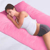 Image of Pink Pregnancy Pillow Cover