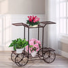 Image of Levede Metal Plant Stand 6 Plant Pots Flower Planter D?cor Corner Shelf Bronze