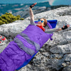 Image of Mountview -20°C Outdoor Camping Thermal Sleeping Bag Envelope Tent Hiking Purple