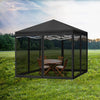 Image of Mountview Pop Up Camping Canopy Tent Gazebo Mesh Side Wall Screen House Black