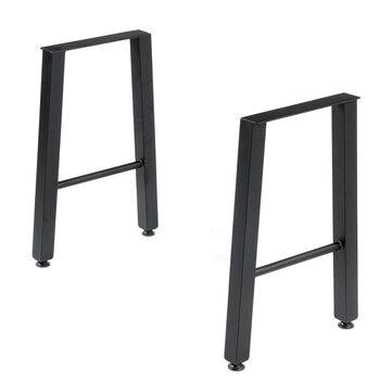 2x Iron Craft Stainless Steel Legs Industry Table Legs 22 Coffee Desk Chair Legs Metal DIY Furniture For Home Office