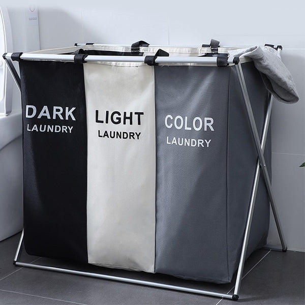 2/3 Grid Dirty Clothes Laundry Storage Baskets Organizer Basket Bathroom Laundry Hamper Storage Basket for Home or Bathroom