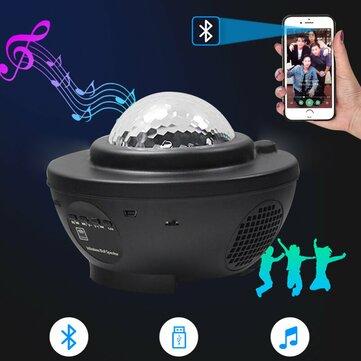 LED Galaxy Starry Night Light Projector Ocean Star Sky Party Speaker Lamp Remote