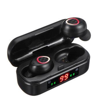 Bakeey V7 TWS Wireless bluetooth 5.0 Dual Digital Display Charging Power Bank Auto Pairing Sports Hifi Earphone With Mic